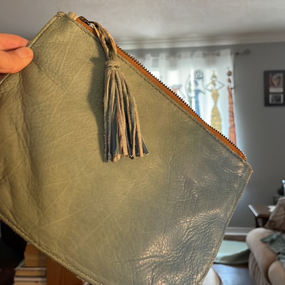 Jasper&Jeera Leather Ombré Clutch